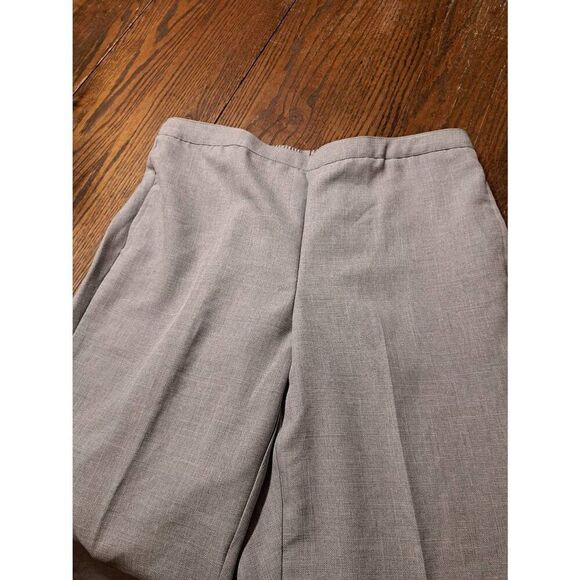 New Alfred Dunner Petite 16P Gray Pull-On Pants Classic Fit Proportioned Short - Picture 2 of 4